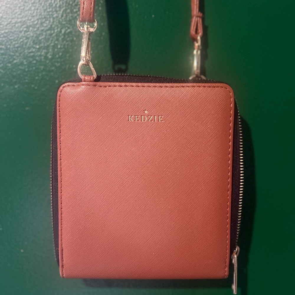 Brown Crossbody Bag with Minimalist Design
